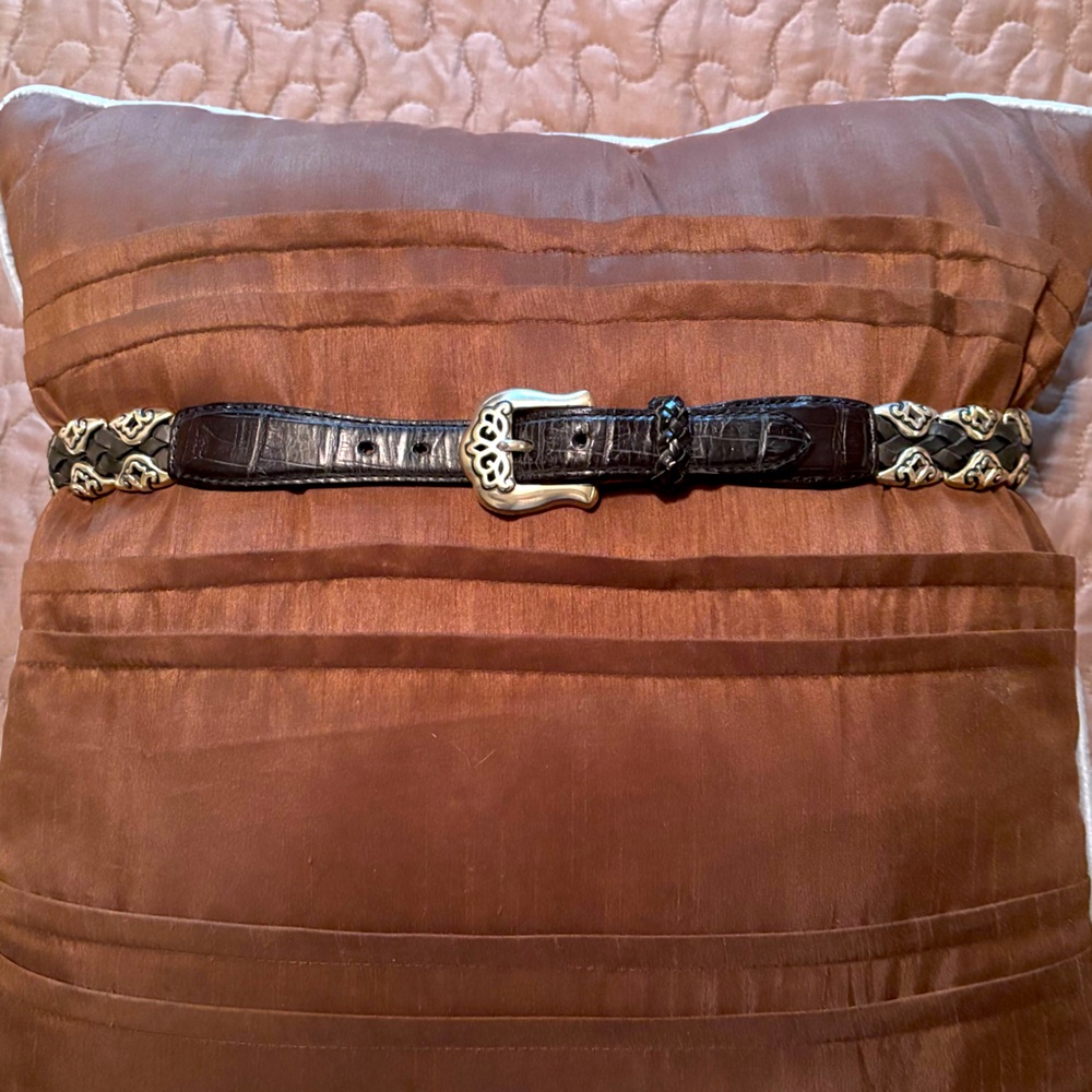 Black and silver Brighton belt size medium